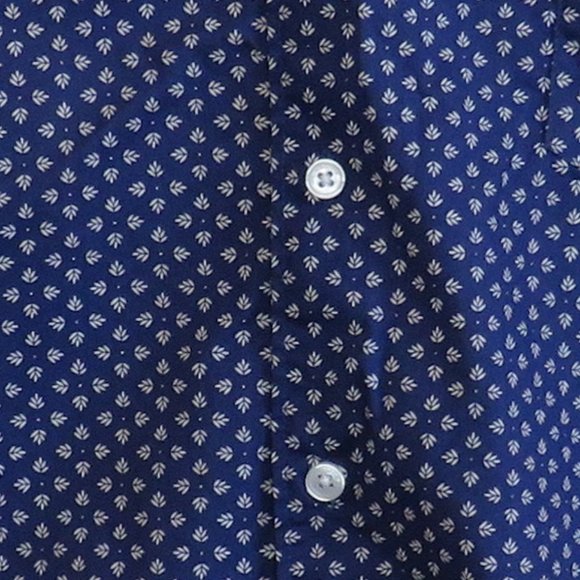 Claiborne* Men's Short Sleeve Button Down Curved Hem Slim Fit Shirt~ Size XL - Picture 10 of 12